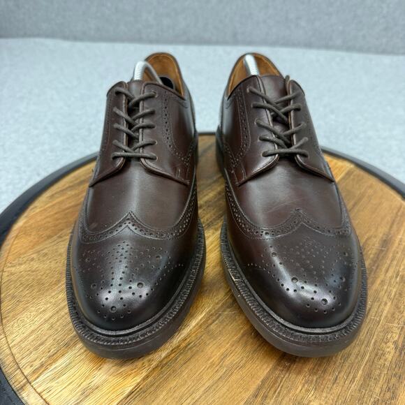 Polo Ralph Lauren Asher Wingtip Dress Shoes Men\'s 11 Dark Brown Leather Oxford main image 8